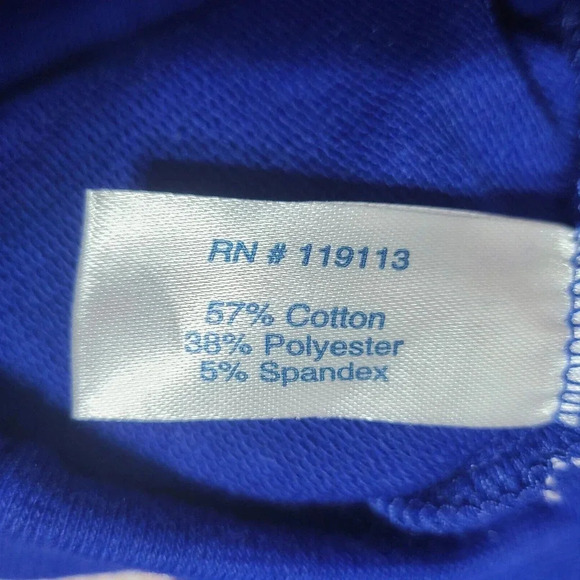 Cuffy's Of Cape Cod Pullover Sweatshirt Women's XL Blue Pockets Thumb Holes - Picture 8 of 8